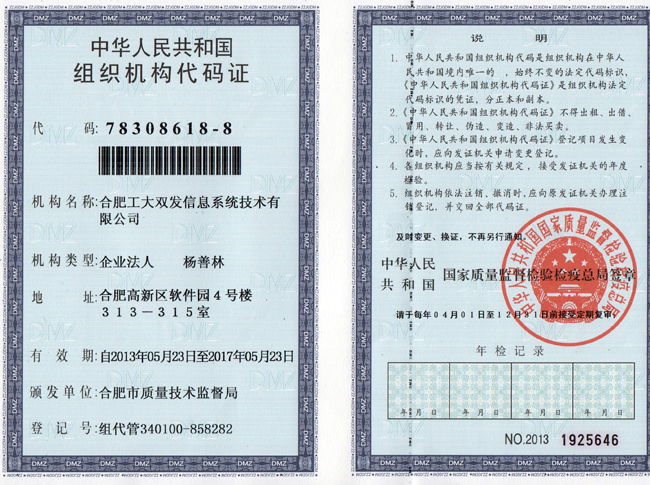 机构代码